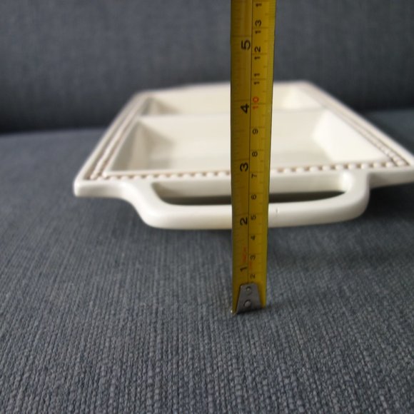 Elica Home Trends Two Section Ceramic Serving Tray - Picture 7 of 11